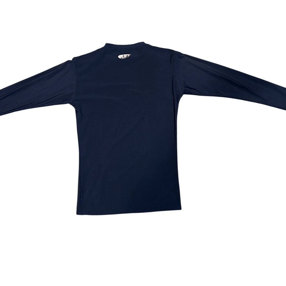 Under Armour Youth Large Blue Long Sleeve Compression Shirt Athlete Sports Teams
